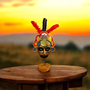 Masque artisanale d’inspiration Inca